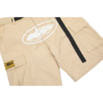 Corteiz Alcatraz Cargo Shorts Beige