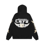 Black Corteiz Gasolina Double Zip Hoodie
