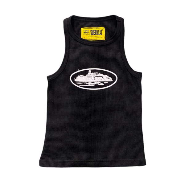 Corteiz Allstarz Black/White Tank Top