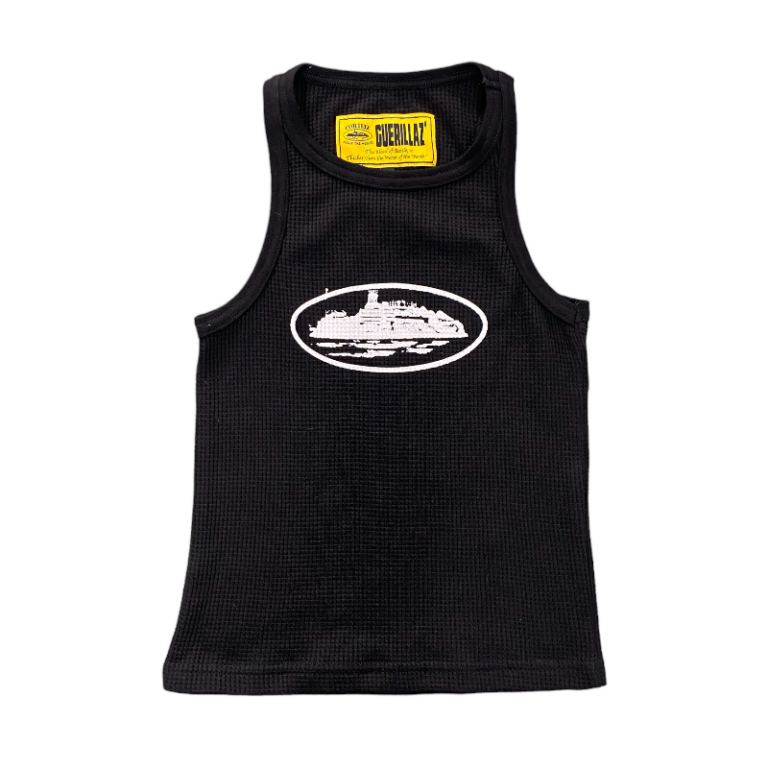 Corteiz Allstarz Black/White Tank Top
