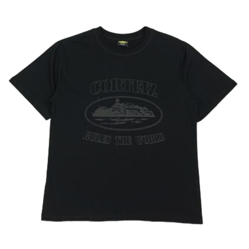 Corteiz OG Alcatraz Black T-Shirt Triple