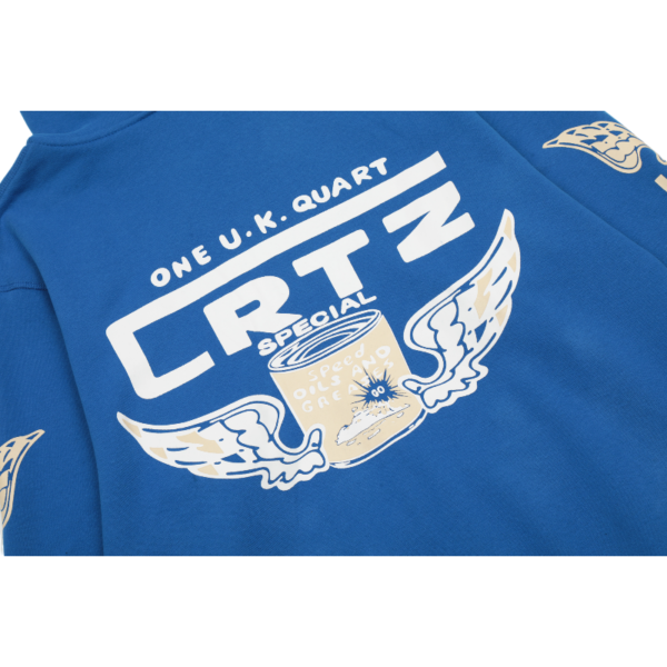 Corteiz Gasolina Double Zip Hoodie Royal Blue