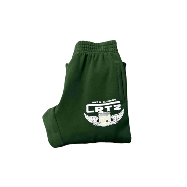 Corteiz Gasolina Bottoms Dark Green Sweatpants