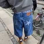 Corteiz C-Star Denim Faded Blue Shorts