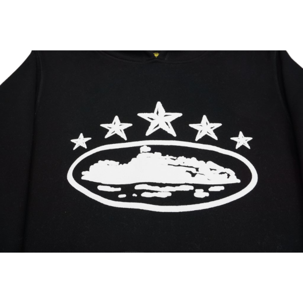 Corteiz Alcatraz 5 Starz Black Hoodie