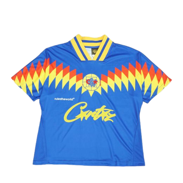 Corteiz Club RTW Football T-Shirt Blue
