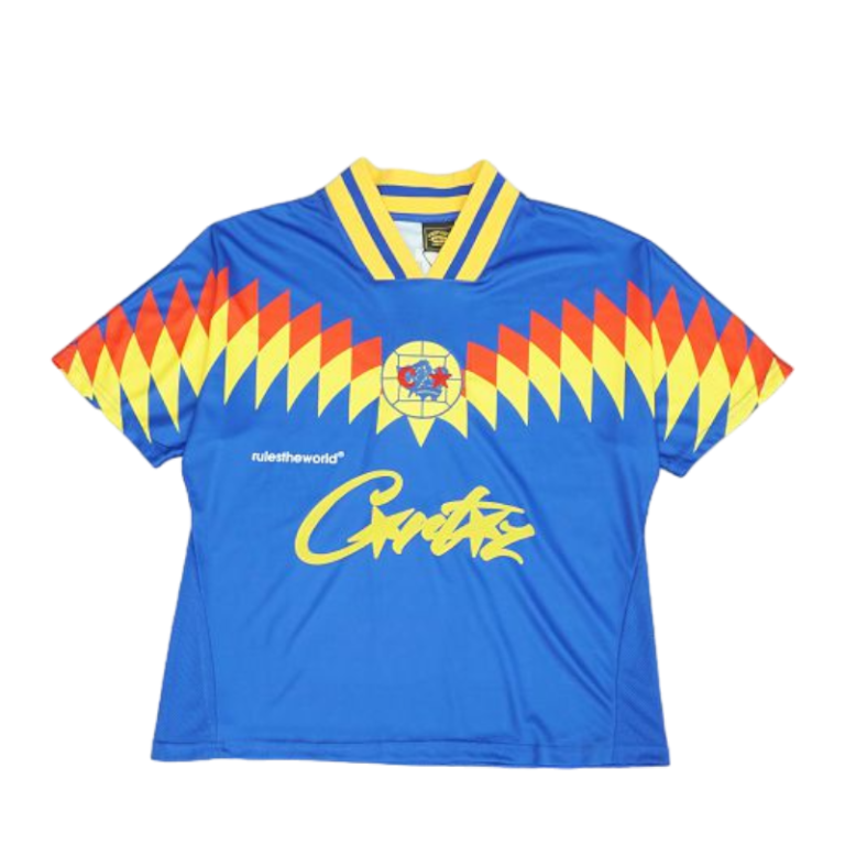 Corteiz Club RTW Football T-Shirt Blue