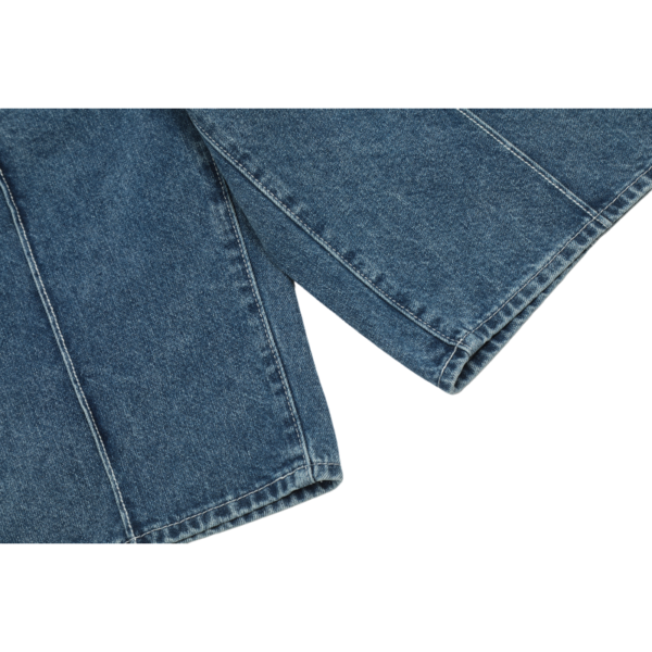 Corteiz C-Star Denim Shorts Blue Faded