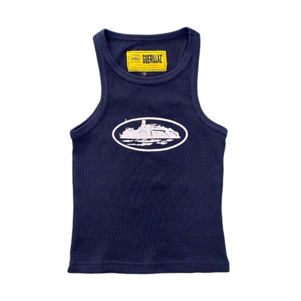 Corteiz Allstarz Blue/White Tank Top