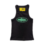 Corteiz Allstarz Black/Green Tank Top