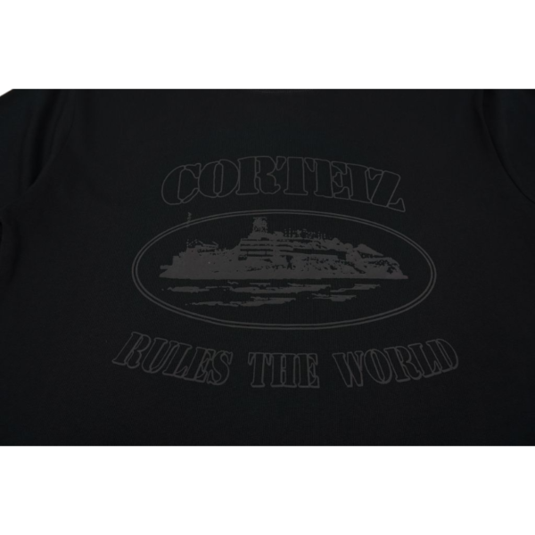 Black Corteiz OG Alcatraz T-Shirt Triple