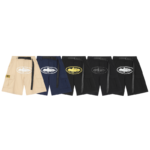 Corteiz Alcatraz Cargo Shorts Triple Black / Cream / Blue