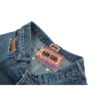Corteiz C-Star Denim Shorts Blue Faded