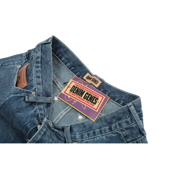 Corteiz C-Star Denim Shorts Blue Faded