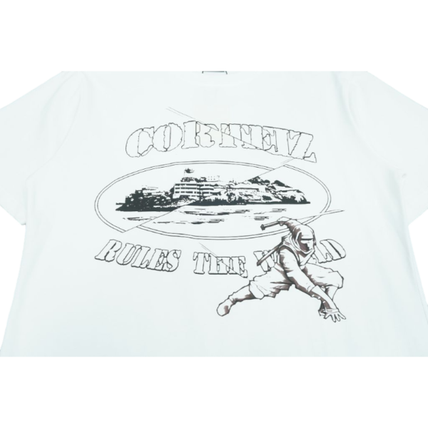Corteiz Web Alcatraz Tee *New Blank* White
