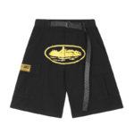 Corteiz Alcatraz Cargo Shorts Black