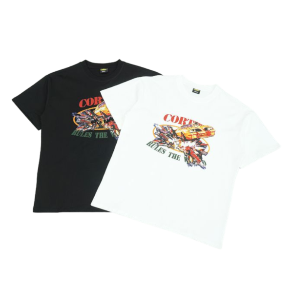 Corteiz Car Crash T-Shirt Black/ White
