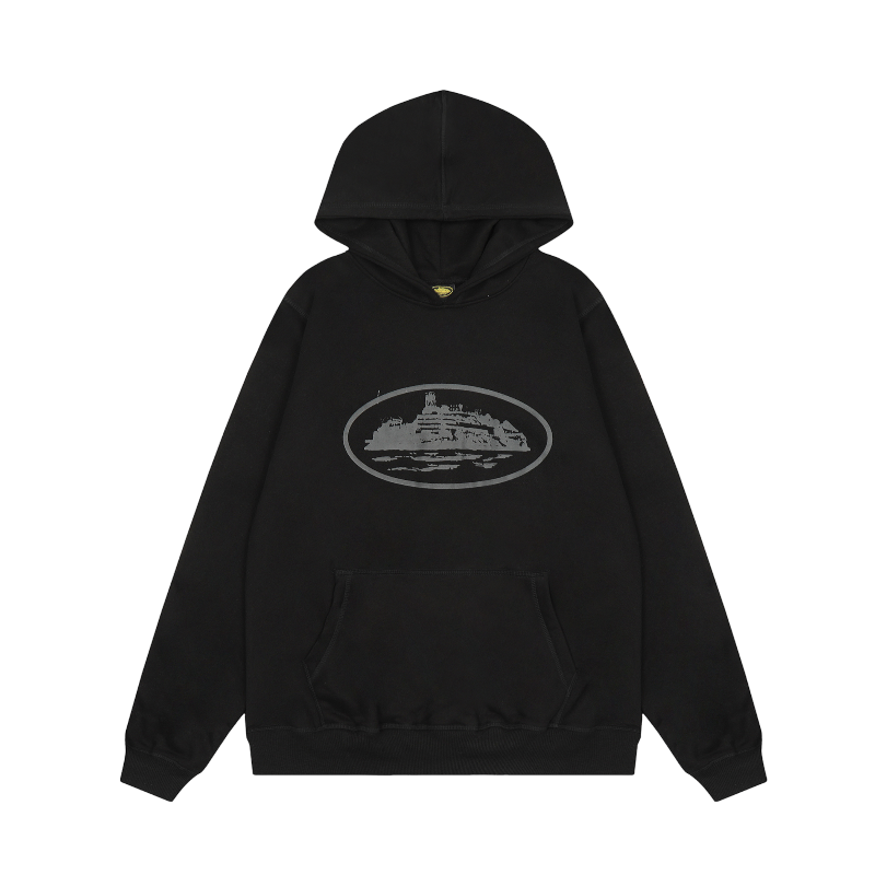 Corteiz Alcatraz Black Hoodie