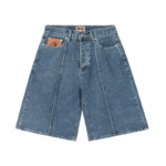 Corteiz C-Star Denim Shorts Faded Blue