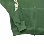 Corteiz Gasolina Double Zip Hoodie Dark Green