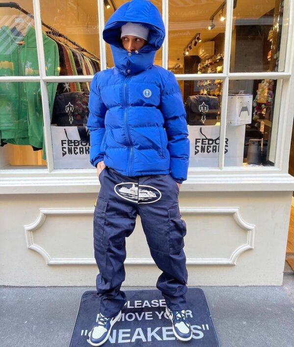 Corteiz Guerillaz Cargo Blue Pants