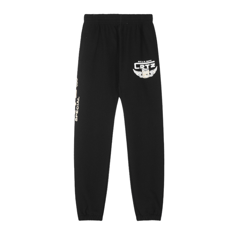 Corteiz Gasolina Bottoms Black Sweatpants