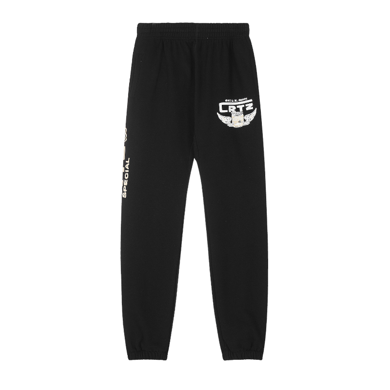 Corteiz Gasolina Bottoms Black Sweatpants