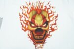 Corteiz Fire Flame Clown Head Black T-Shirt