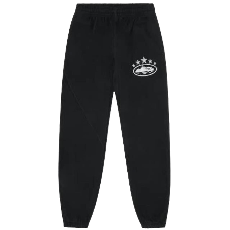 Corteiz 5 Starz Sweatpants Black