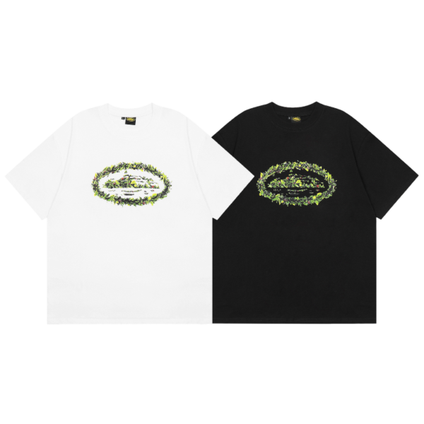 Corteiz Alcatraz Grass Round T-shirt Black