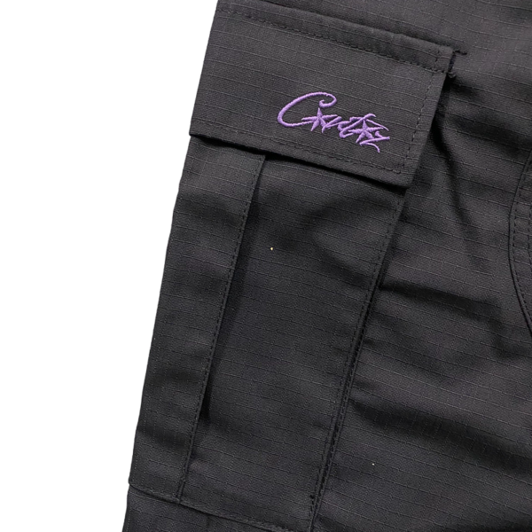 Corteiz Purp Guerilaz Cargo Black