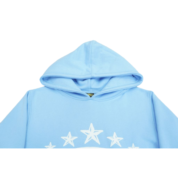 Corteiz 5 Starz Alcatraz Baby Blue Hoodie