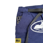 Corteiz Alcatraz Cargo Shorts Navy Blue