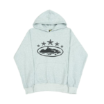 Corteiz 5 Starz Gray Alcatraz Hoodie