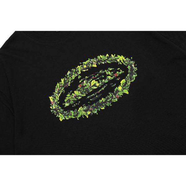 Corteiz Alcatraz Grass Round T-shirt Black
