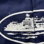 Corteiz Guerillaz Cargo Pants Navy Blue