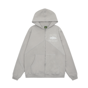 Corteiz Superior V2 Zip Up Hoodie Stone Gray