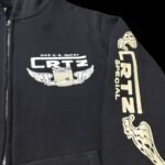 Corteiz Gasolina Balck Double Zip Hoodie