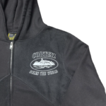 Corteiz Superior V2 Zip-Up Hoodie Black