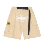 Corteiz Alcatraz Cargo Beige Shorts