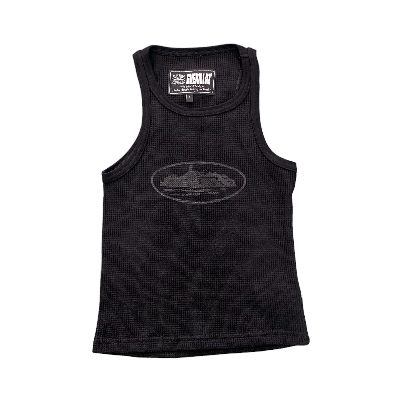Corteiz Allstarz Black Tank Top