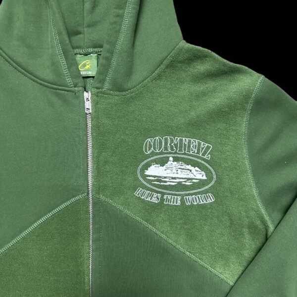 Corteiz Superior V2 Zip Hoodie Forest Green