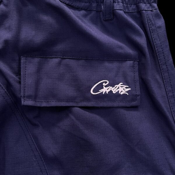 Corteiz Guerillaz Cargo Pants Navy Blue