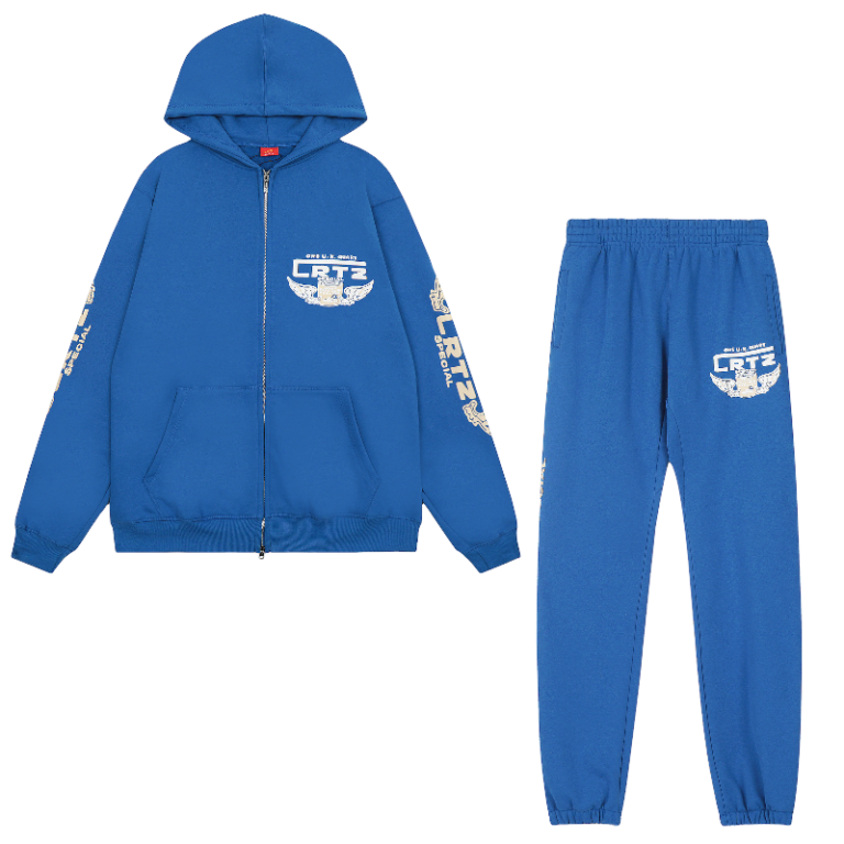 Corteiz Gasolina Tracksuit Royal Blue