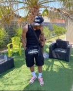 Corteiz Alcatraz Cargo Shorts Black