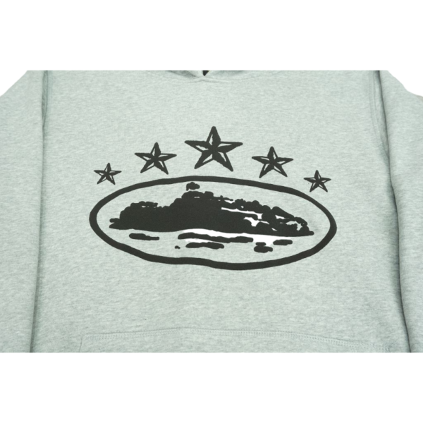 Corteiz Gray 5 Starz Alcatraz Hoodie