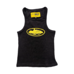 Corteiz Allstarz Black/Yellow Tank Top