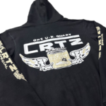 Corteiz Gasolina Double Zip Hoodie Black