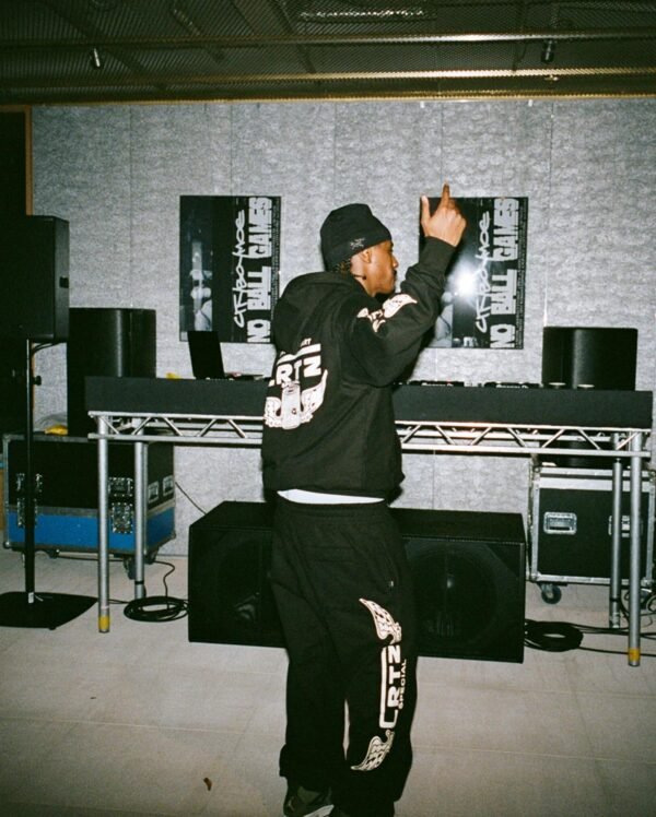 Corteiz Gasolina Black Double Zip Hoodie