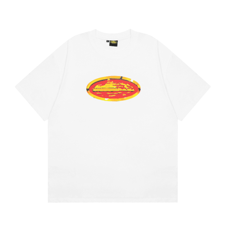 White Corteiz Shiny Alcatraz T-Shirt